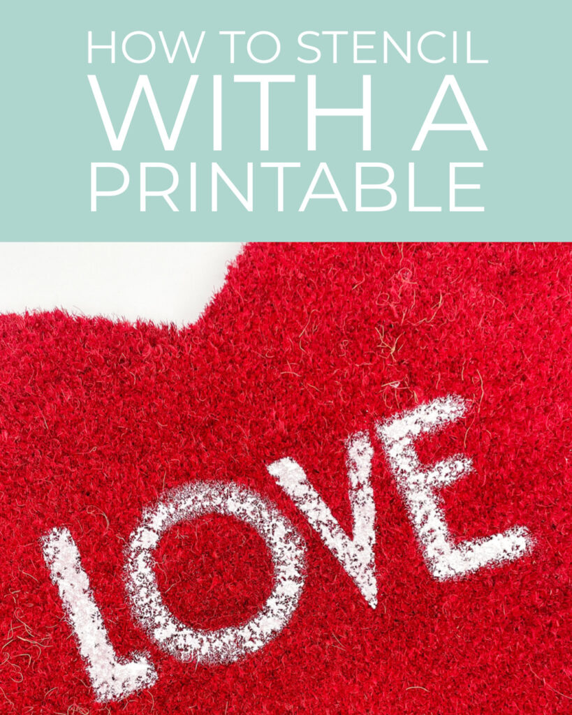 stencil with a printable
