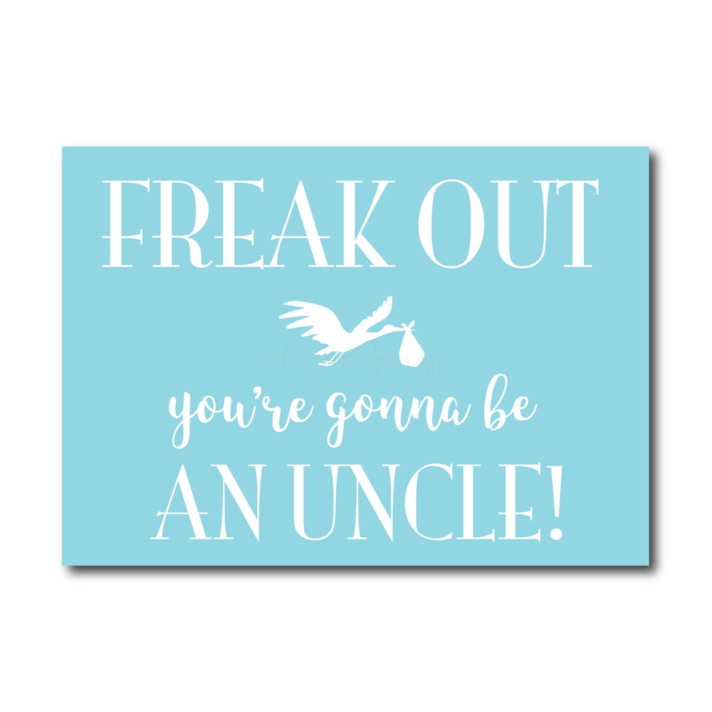 Funny Card for the New Uncle