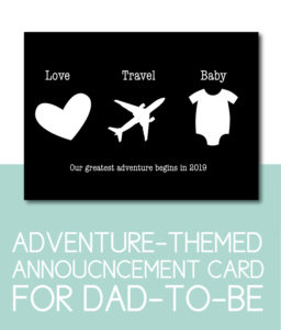 Travel Themed Card for the Dad-to-Be