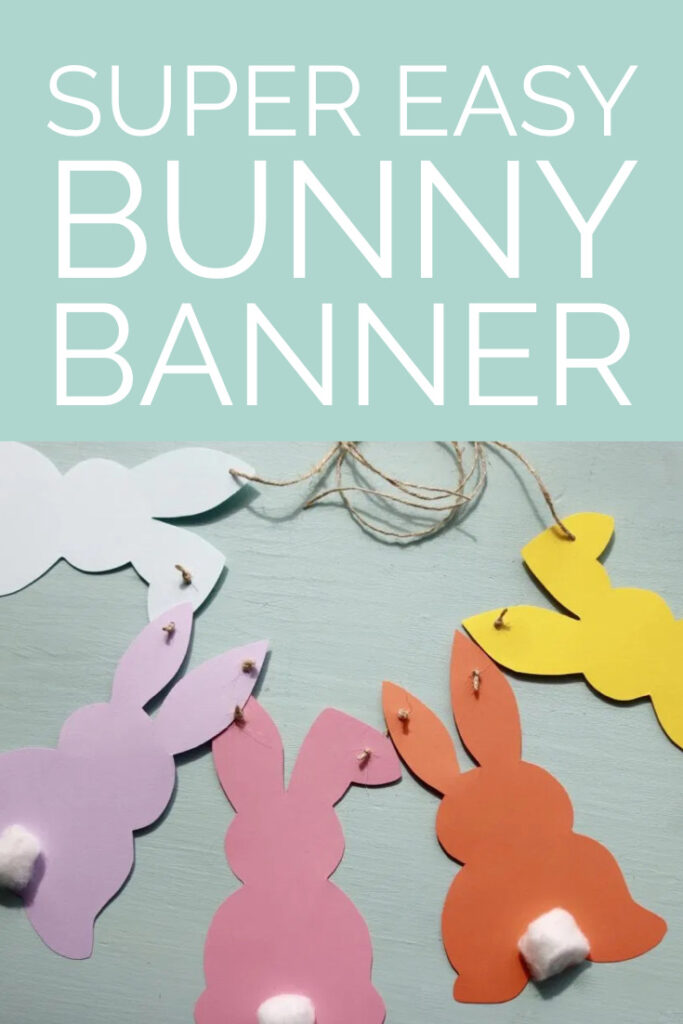 Easy bunny banner easter crafts