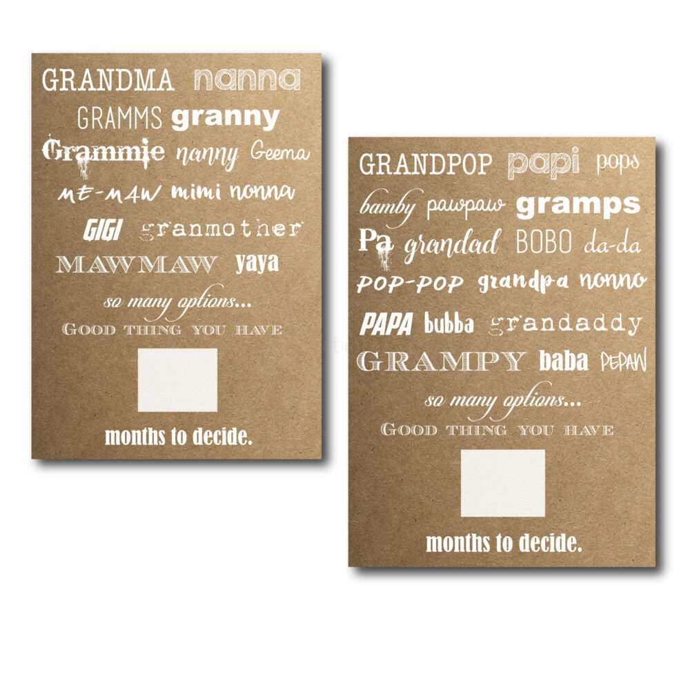 Grandma and Grandpa Cards