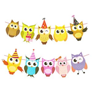 Owl Birthday Banner