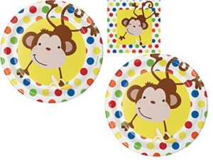 Monkey themed plates