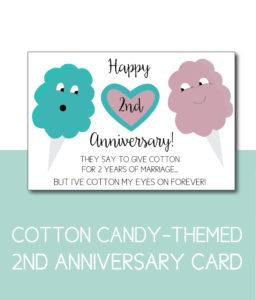 Cotton (candy) Anniversary Card