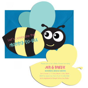 Mommy-to-Bee Baby Shower Invite