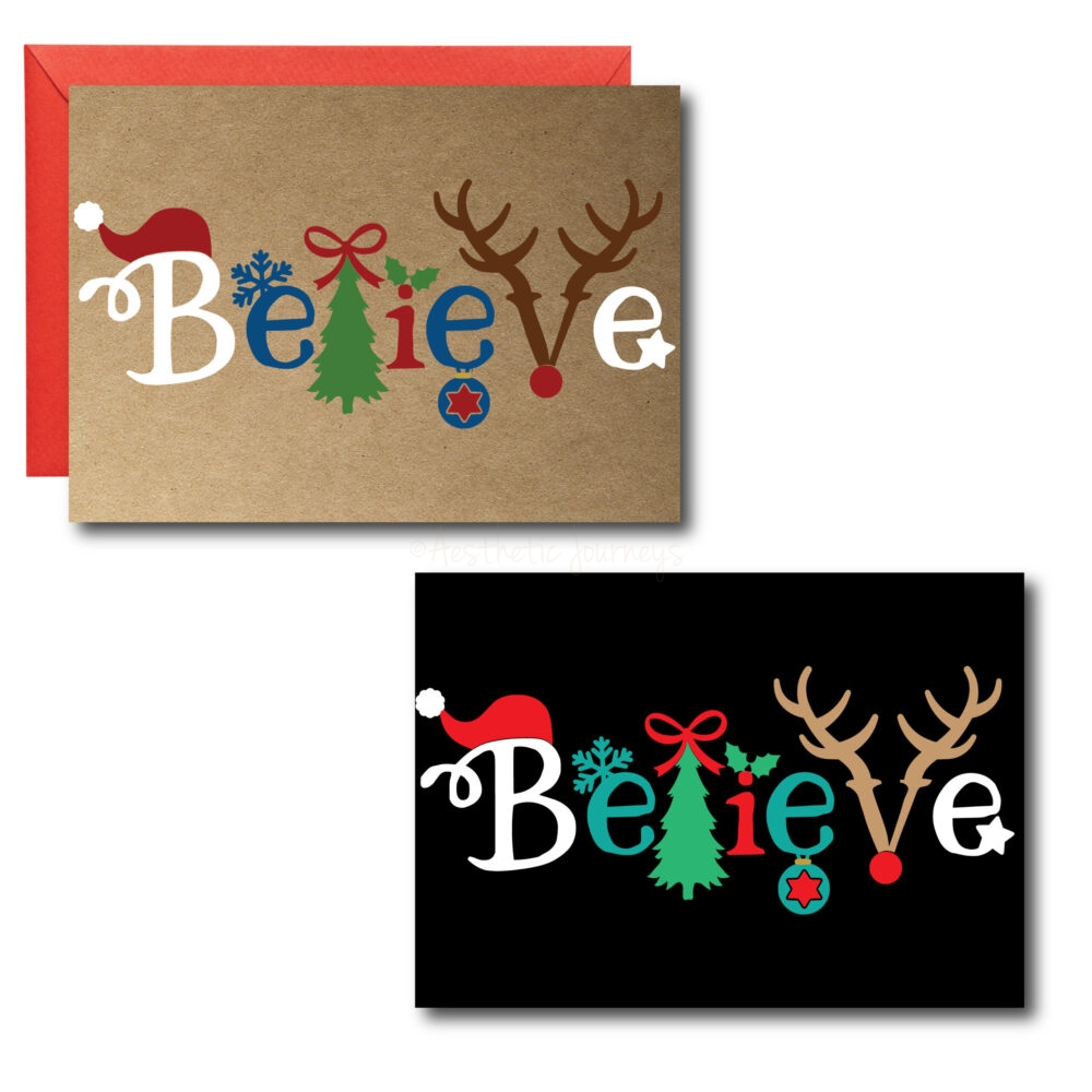 Printed Simple Christmas Cards