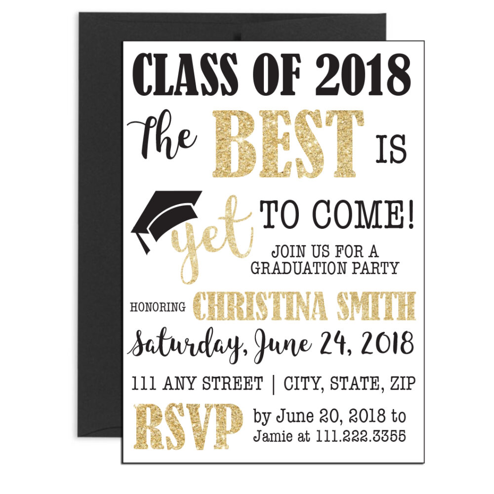 Fun Graduation Invite