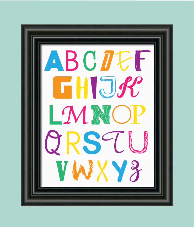 Alphabet Nursery Decor