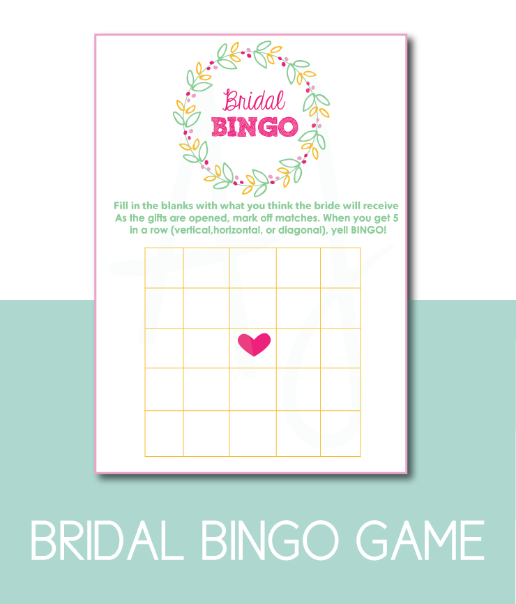 Bridal Bingo Shower Game