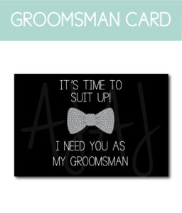 General Groomsman Ask Card