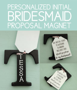 Magnetic, Unique Bridesmaid Proposals Personalized Initial