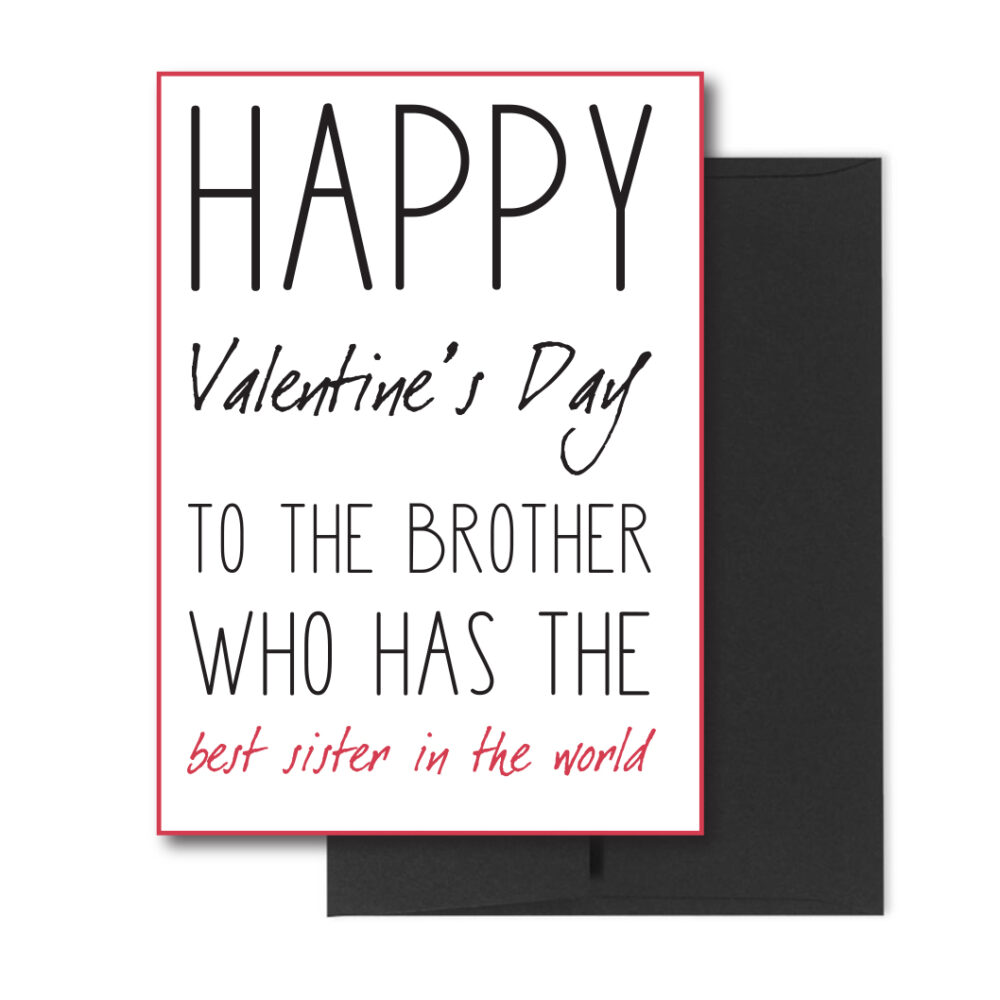 Brother Valentine's Card