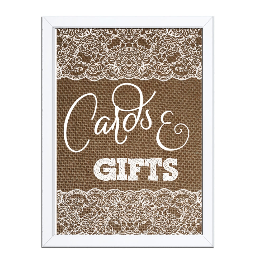 Rustic Cards and Gifts Sign