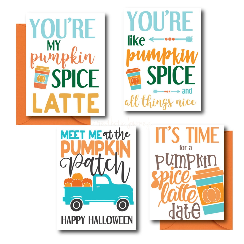 Pumpkin Themed Fall Cards