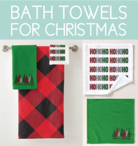 Christmas Bath Towels