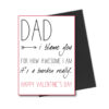 Funny Valentine's card for Dad