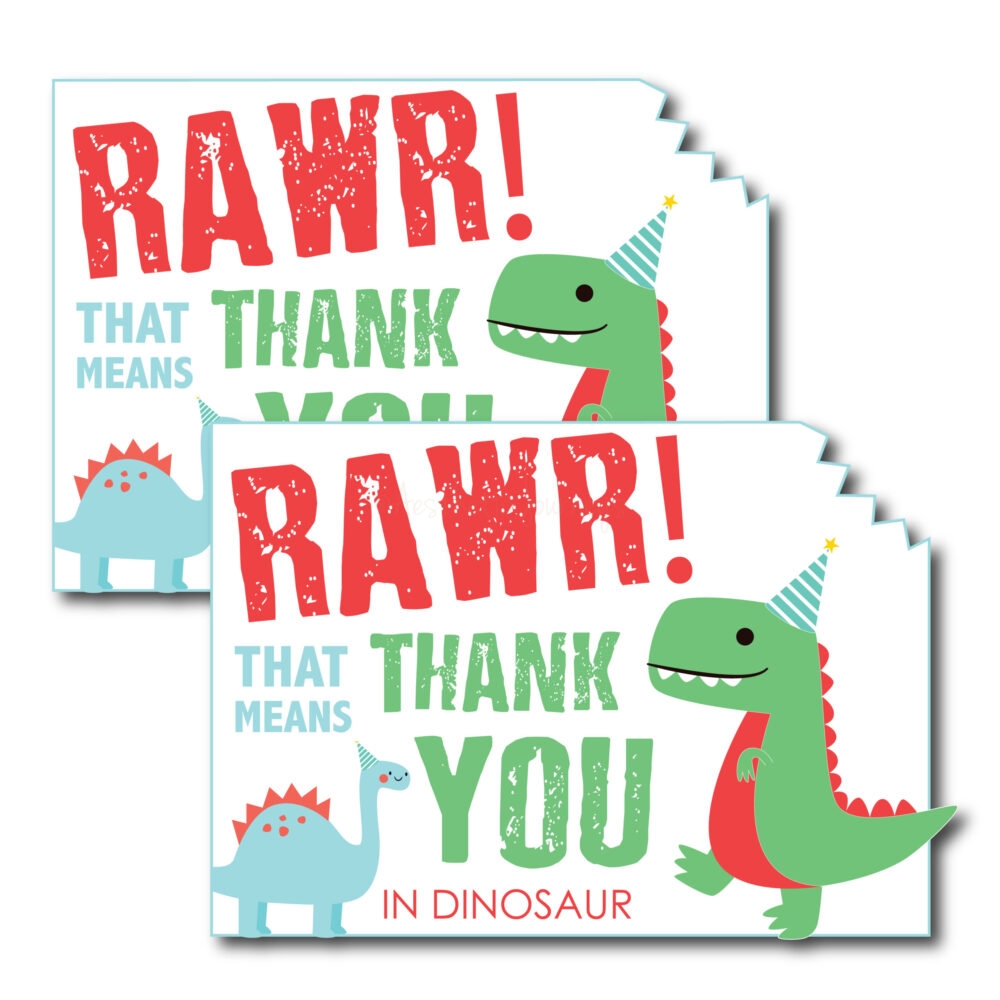 Dinosaur Themed Thank You Card