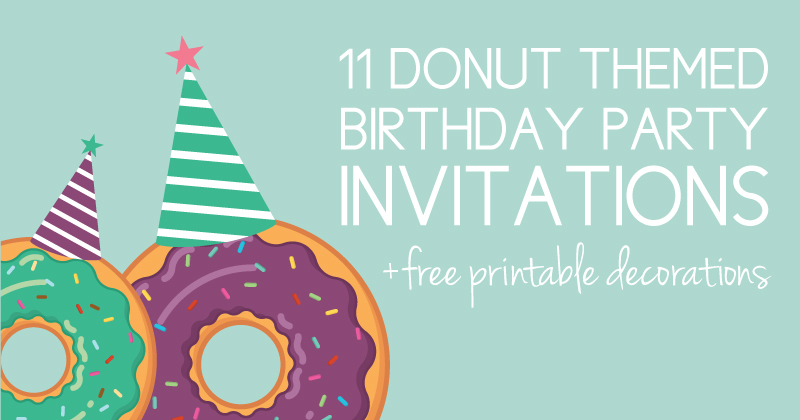 Donut Birthday Party Invites