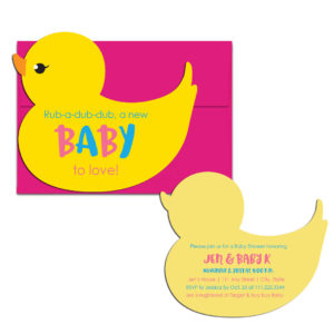 Duck Baby Shower Party Invite