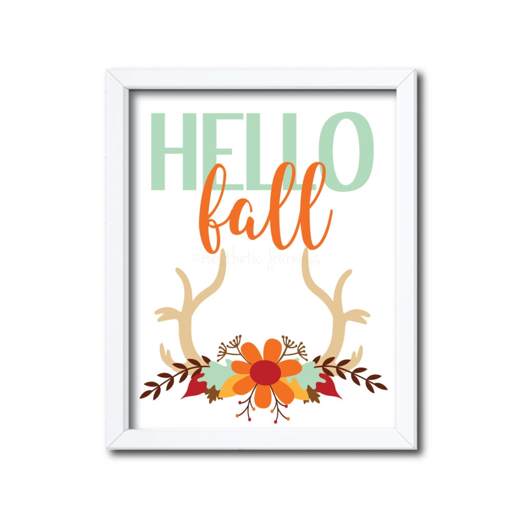 Rustic Hello Fall Sign