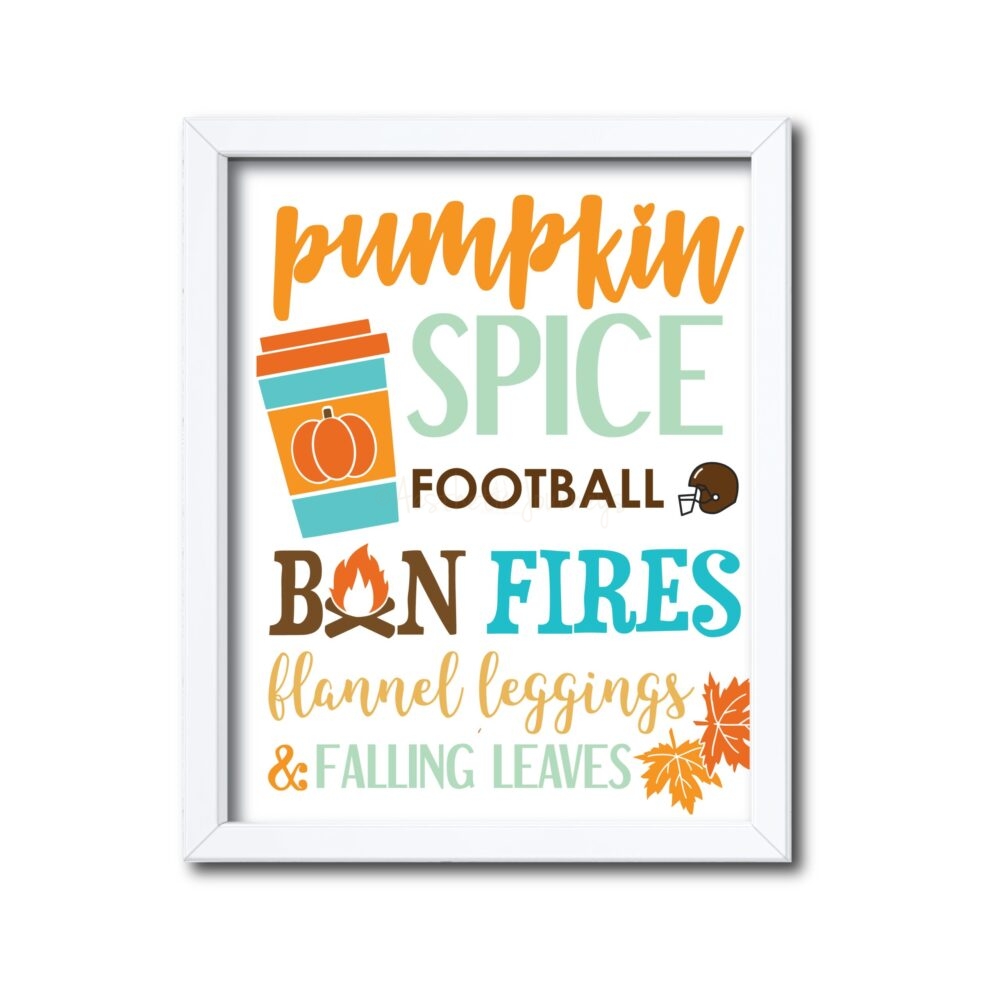 Pumpkin Spice Themed Sign