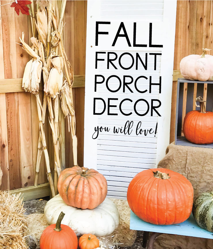 adorable front porch decor for fall