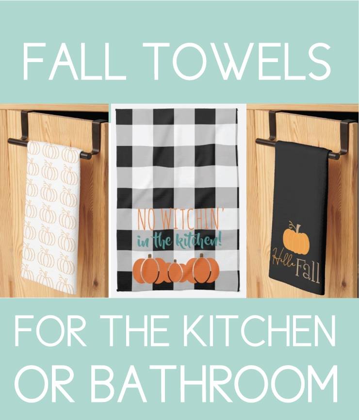 Fall towels for the kitchen or bathroom