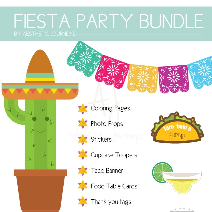 fiesta bundle for last fiesta bachelorette on a white background