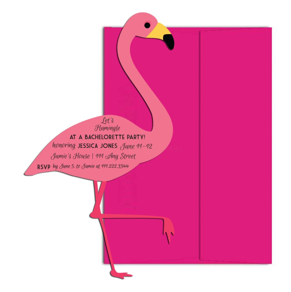 Let's Flamingle Bachelorette InviteLet's Flamingle Bachelorette Invite