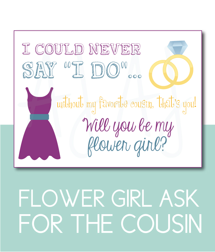 Cousin Flower Girl Card