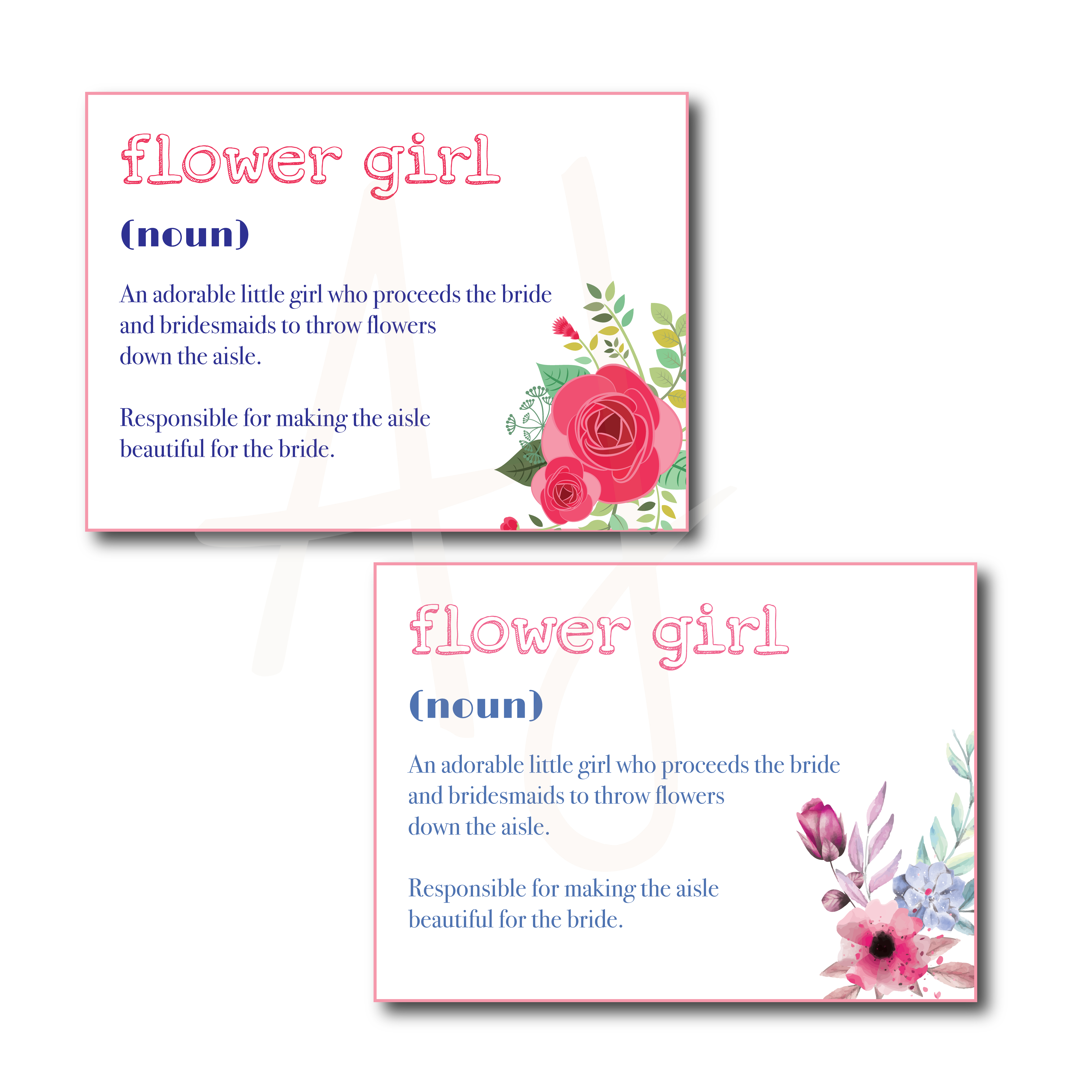 Flower Girl Card Free Printable