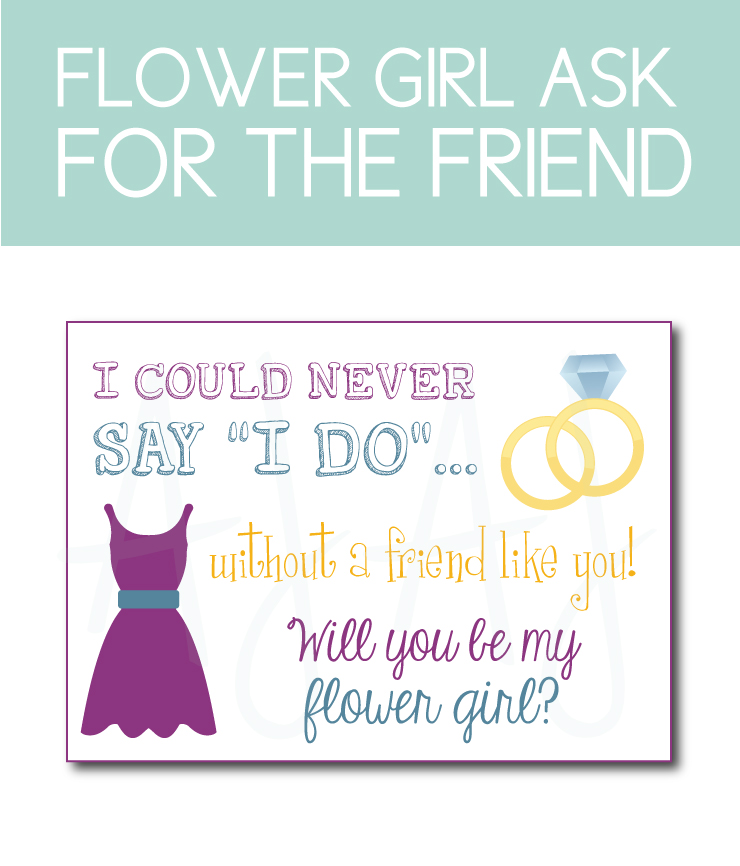 Friendship Flower Girl Card