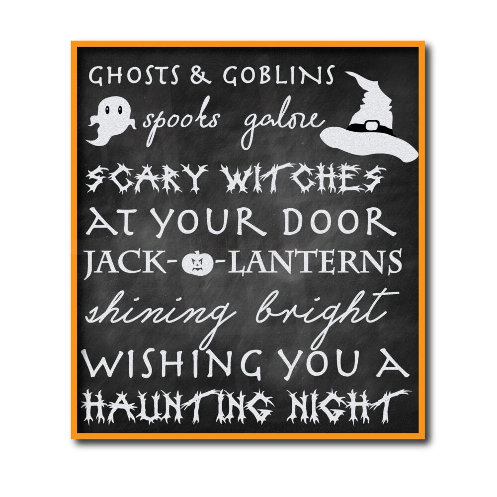 Chalkboard Halloween Sign