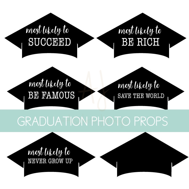 graduation photo props
