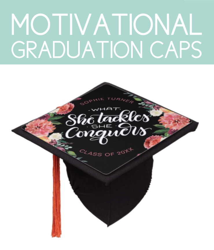 Motivational graduation caps