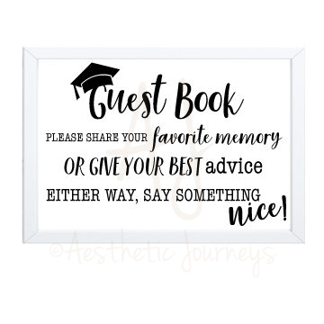 Graduation Guest Book Sign