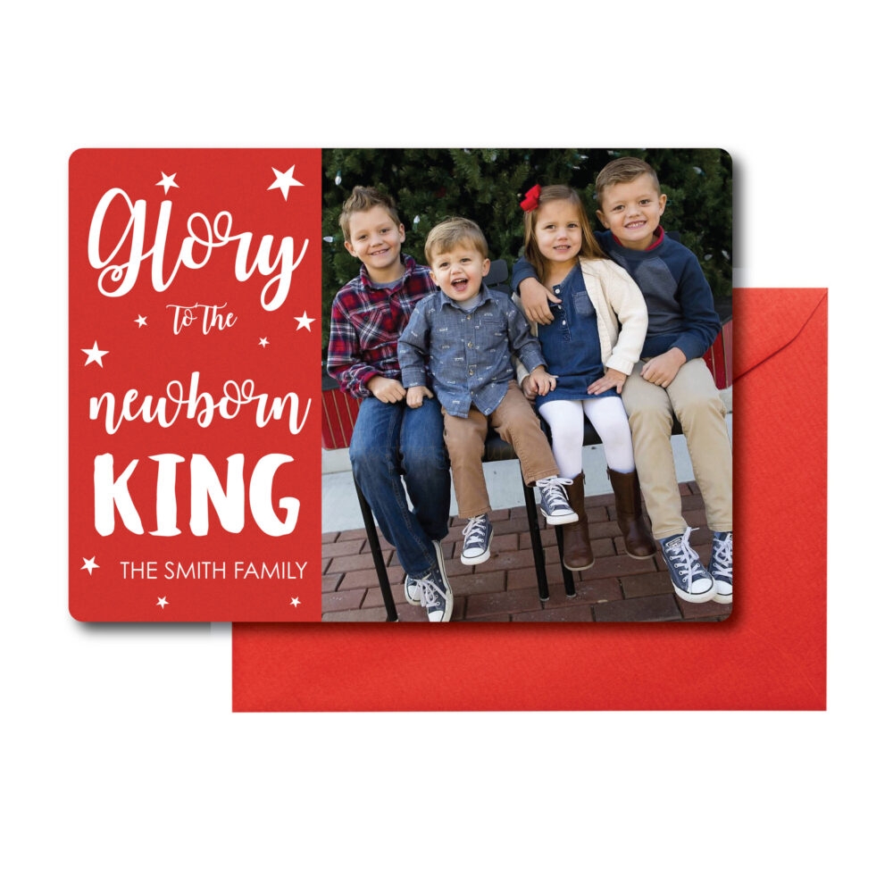 Religious holiday Card on white background with red envelope