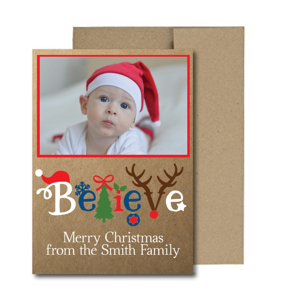 Rustic Photo Holiday Card