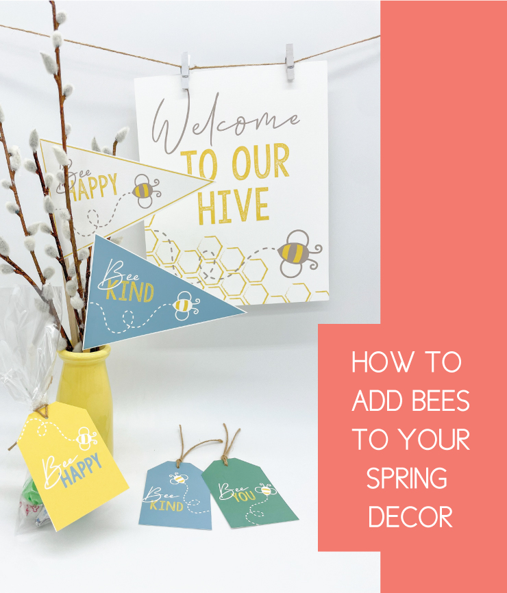 how to add bees to your spring decor
