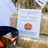 pumpkin trick or treat sign