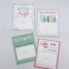 christmas gift card holders on white background
