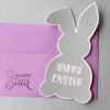 Teal Easter Bunny Card