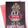 Printed Elf Themed Cards for Christmas