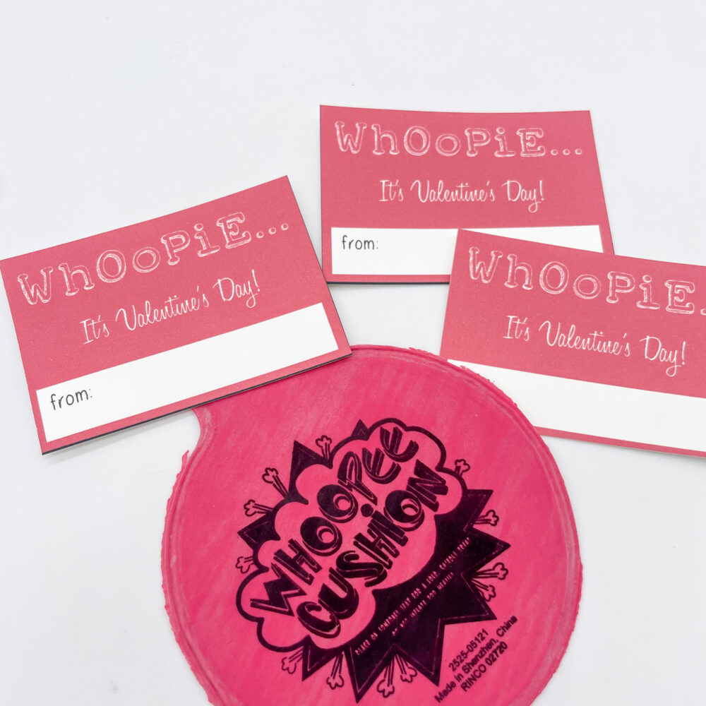 whoopee cushion valentine cards