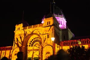 White Night Art Projections on the Royal Exhibition Building in Melbourne