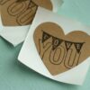 Heart Shaped Wedding Stickers