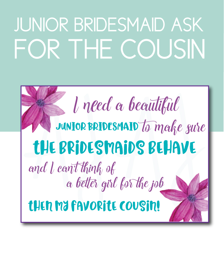 Favorite Cousin Bridesmaid Card