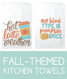 Fall-Themed Hand Towels for the Kitchen