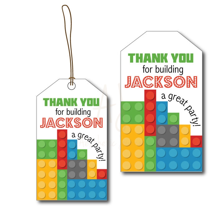 Building Blocks Party Tags