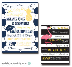 Luau Graduation Invites